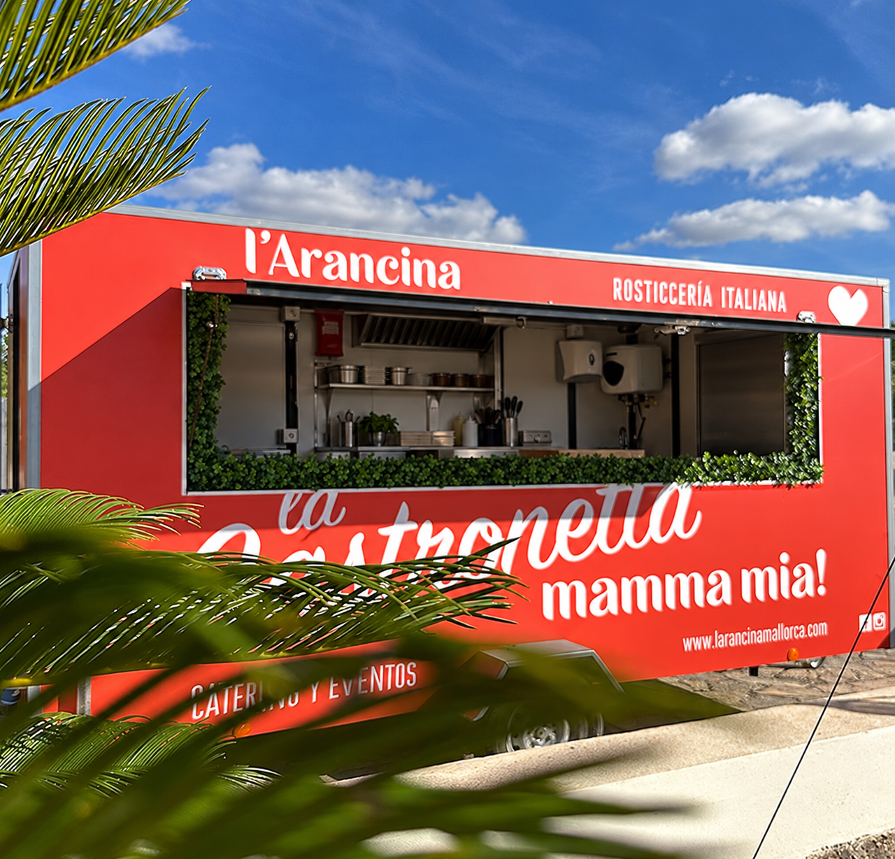 Food Truck de L’Arancina al aire libre